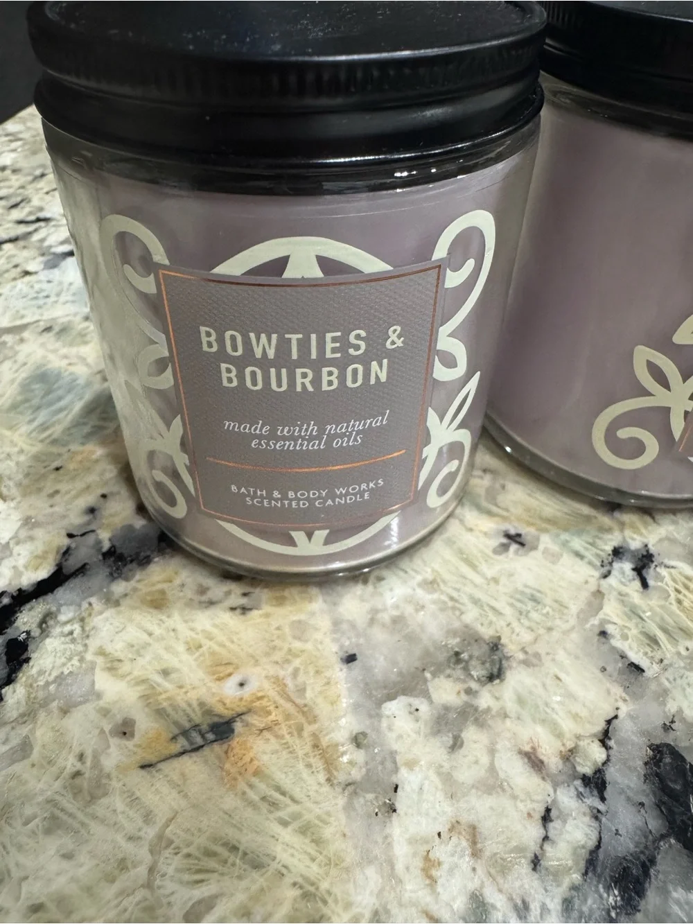 Bath & Body Works Bowties & Bourbon Scented Candle - x 2